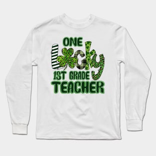 One Lucky 1st Grade Teacher Shamrock Long Sleeve T-Shirt